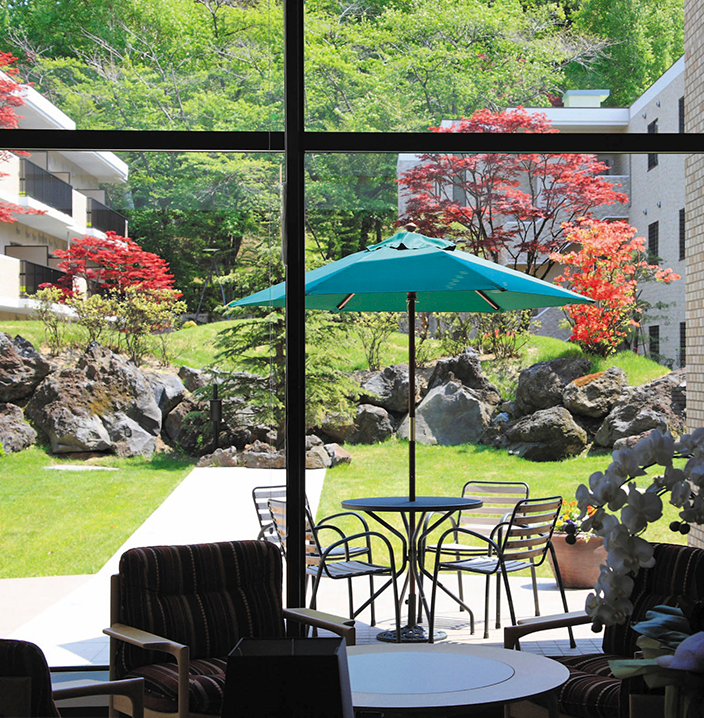 写真:平岸天神山館内